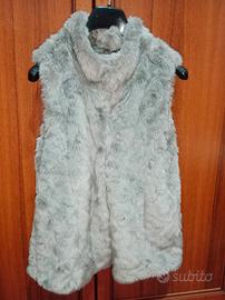 Pelliccia smanicata da bambina 