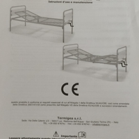 Letto per degenza a due manovelle termigea