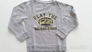 Maglia manica lunga bambino Blukids grigia 7/8anni