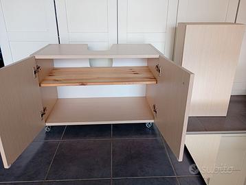 Mobile da bagno +specchio led+lavabo