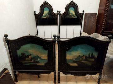 Struttura letto antiquariato d'epoca