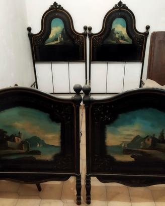 Struttura letto antiquariato d'epoca
