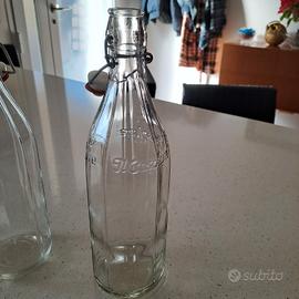 bottiglia in vetro da 1 Lt costolata - Arredamento e Casalinghi In vendita  a Rimini