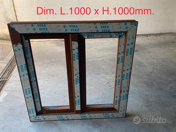 Finestra PVC effetto rovere