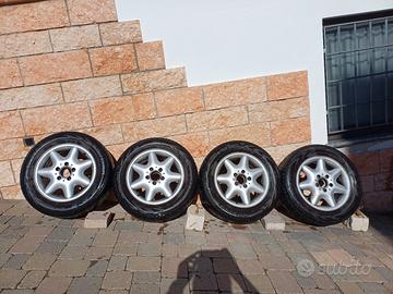 4 cerchi originali mercedes classe c w203 nokian