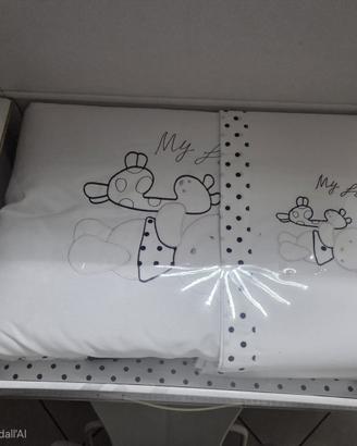 Coordinato Lettino Neonato Paracolpi  DolceOrsetto