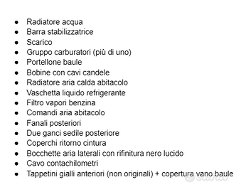Ricambi Fiat 500 Sporting