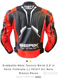 Giacca moto pelle Berik tg 58