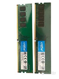 2×4GB DDR4‑2400MHz UDIMM 1.2V CL17 – Kit RAM