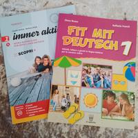 Set di due libri studio tedesco ciclo medie