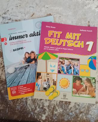 Set di due libri tedesco ciclo medie - NUOVI