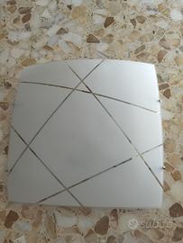 Plafoniera vetro satinato