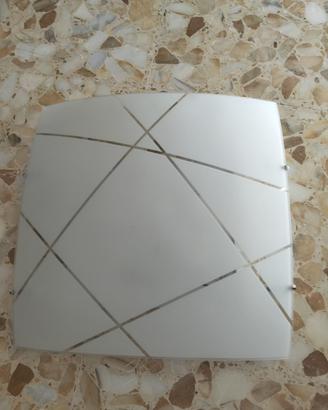 Plafoniera vetro satinato