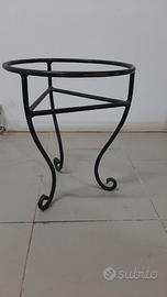 PORTAVASO IN FERRO COLORE NERO