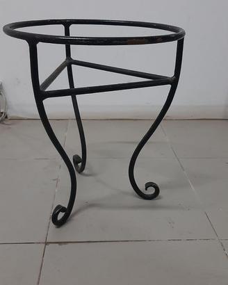 PORTAVASO IN FERRO COLORE NERO