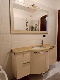 Mobile bagno completo 140cm, lavabo e specchio