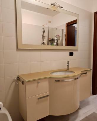 Mobile bagno completo 140cm, lavabo e specchio