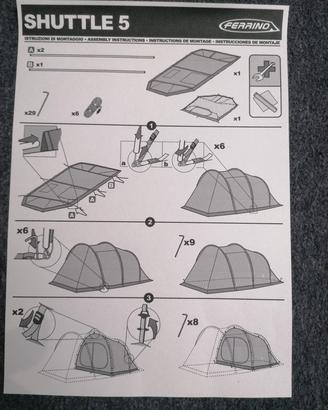  tenda ferrino shuttle 5 