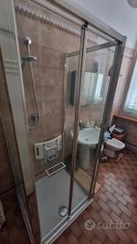 CABINA DOCCIA PROFILI INOX PORTA A LIBRO