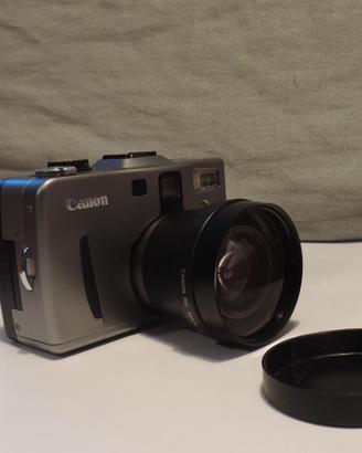 Canon powershot G1 con macro lens adapter LA-DC58