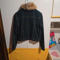 giubbotto donna jeans con imbottitura interna