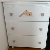 Cassettiera/Fasciatoio Azzurra Design