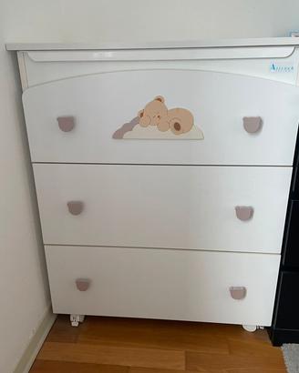 Cassettiera/Fasciatoio Azzurra Design