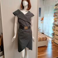 soprabito smanicato mantella lunga XL-XXL donna