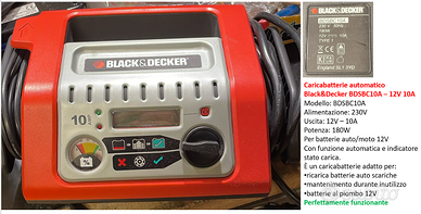 Caricabatterie automatico Black & Decker BDSBC10A