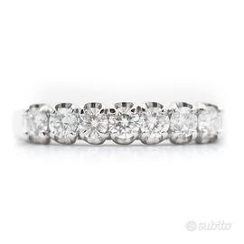 Anello riviere con diamanti ct 0,50