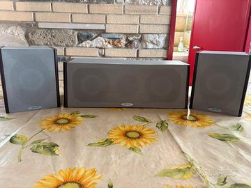 Kit audio diffusore centrale e satelliti surround