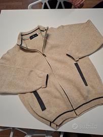 Cardigan M uomo pura lana 'Maglieria del Conte'. 