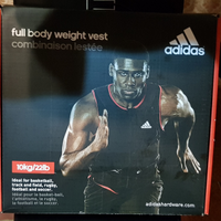 Adidas gilet ponderato nuovo