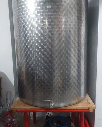 Botte in acciaio inox lt litri 800