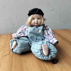 Bambola porcellana da collezione country