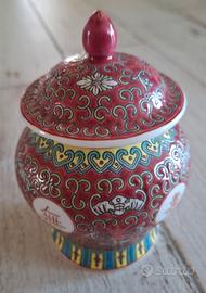 Ogg Vintage Porcellana Mun Shou Rosso