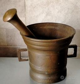 Antico MORTAIO in bronzo 