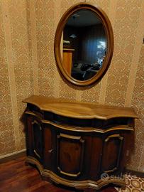 Credenza ingresso antiquariato/vintage + specchio