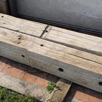 Travi legno massiccio vintage 2m (ex ferrovia)