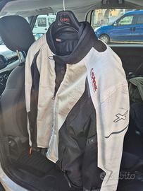 giacca moto traforata lexel