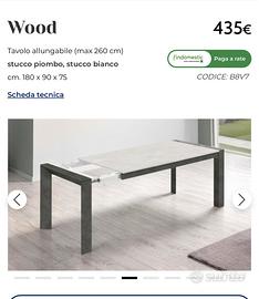 Tavolo allungabile