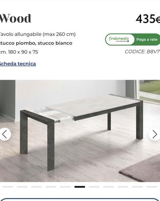 Tavolo allungabile