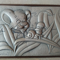Quadretto vintage in argento senza cornice