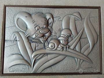 Quadretto vintage in argento senza cornice