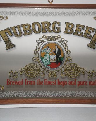 Quadro/Specchio pubblicitario vintage Tuborg Beer