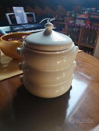 vaporiera / couscoussier ceramica francese (Gien) 