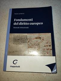 Libro di Fondamenti del diritto europeo