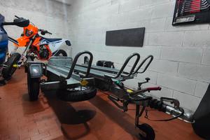 Carrello Cresci TATS porta moto 3 corsie frenato