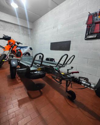 Carrello Cresci TATS porta moto 3 corsie frenato