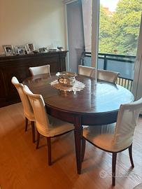Tavolo da Pranzo con 6 sedie allungabile